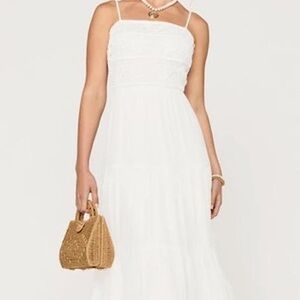 Francesca's Collections White Halter Dress